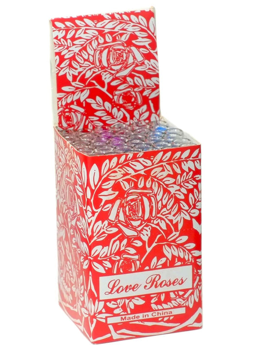 Love Rose Flower in Glass Tube  1box 36ct, Bulk Discounts