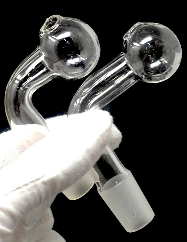 Glass Oil Burner Pipe attachment for Water Pipe,Bulk Discounts Set of 2 - Simple Glass Pipe