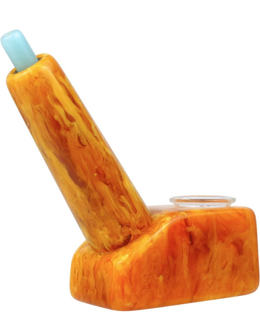 4"Tobacco Pipe Resin Smoking Pipe with Glass Bowl