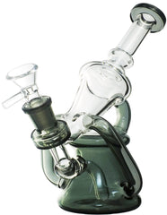 8" Glass Cyclone Flow Glass Recycler Water Pipe – Smooth Hits, Zero Waste