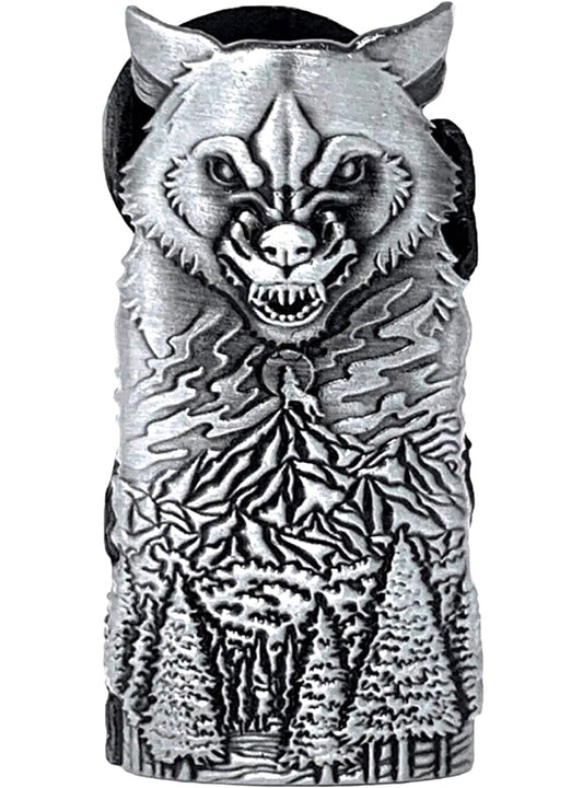 Metal Lighter Case Fits BIC in Wild Bear Design Standard Lighter Sleeve Cover Holder