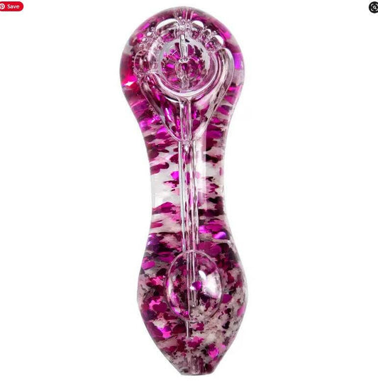 5 inch Glass Pipe Glow in the dark Freeze - Simple Glass Pipe