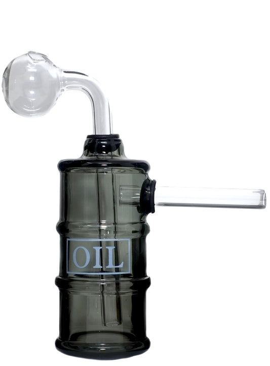 5" Glass Oil Barrel Bubbler water Pipe kit
