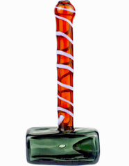 7" Thor Theme Hammer Glass Pipe
