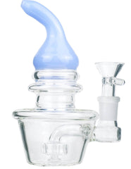 7" The Enchanted Azure Twist Bar Water Pipe