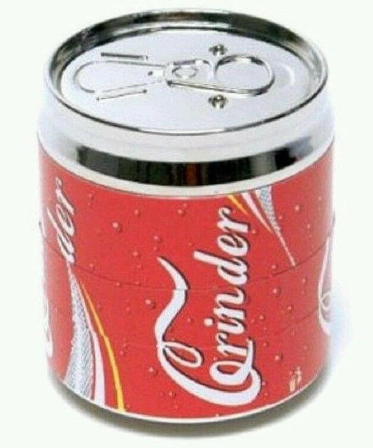 Coke Cola Can,4 Parts, Herb Grinder With Pollen Catcher - Simple Glass Pipe