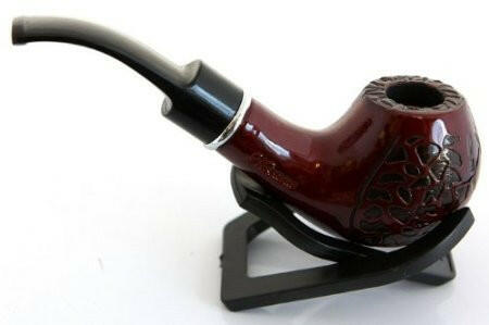 New Hand Crafted Wooden Durable Tobacco Smoking Pipe - Simple Glass Pipe