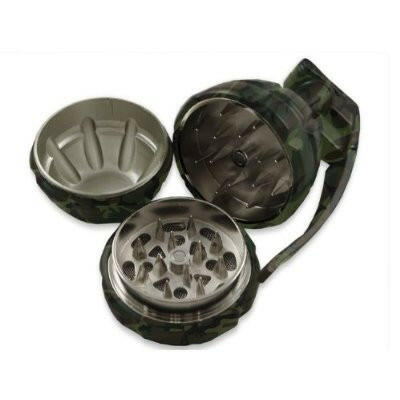 Grenade Camo Hand Grenade Herb and Spice metal Grinder - Simple Glass Pipe