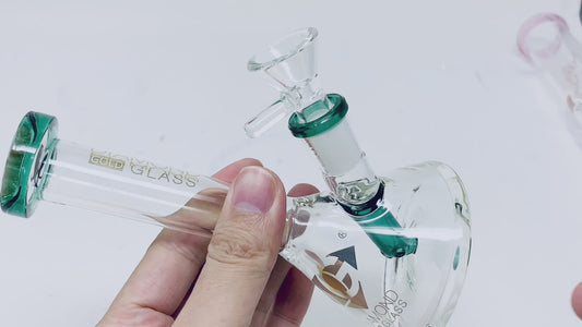 6" Glass Water Pipe with Banger rig