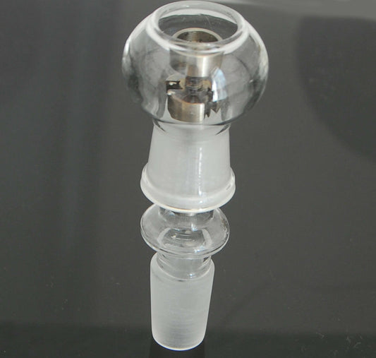 glass dome set with titanium nail - Simple Glass Pipe
