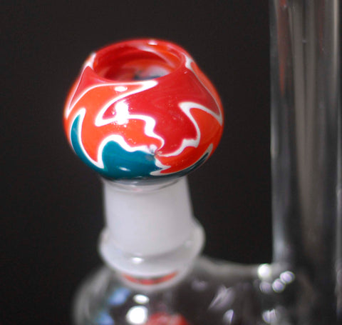 8" Glass on glass bubbler pipe