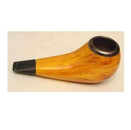 ShowJade TM Traditional Yellow Tobacco Pipe (with Pipe Pouch) - Simple Glass Pipe