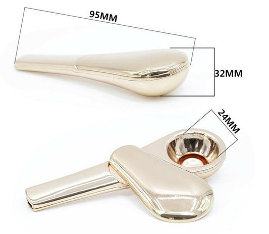 Spoon Shape Metal Magnet Tobacco Smoking Pipe