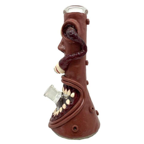 12" Ceramic Scary tree monster Glass water Bong Pipe