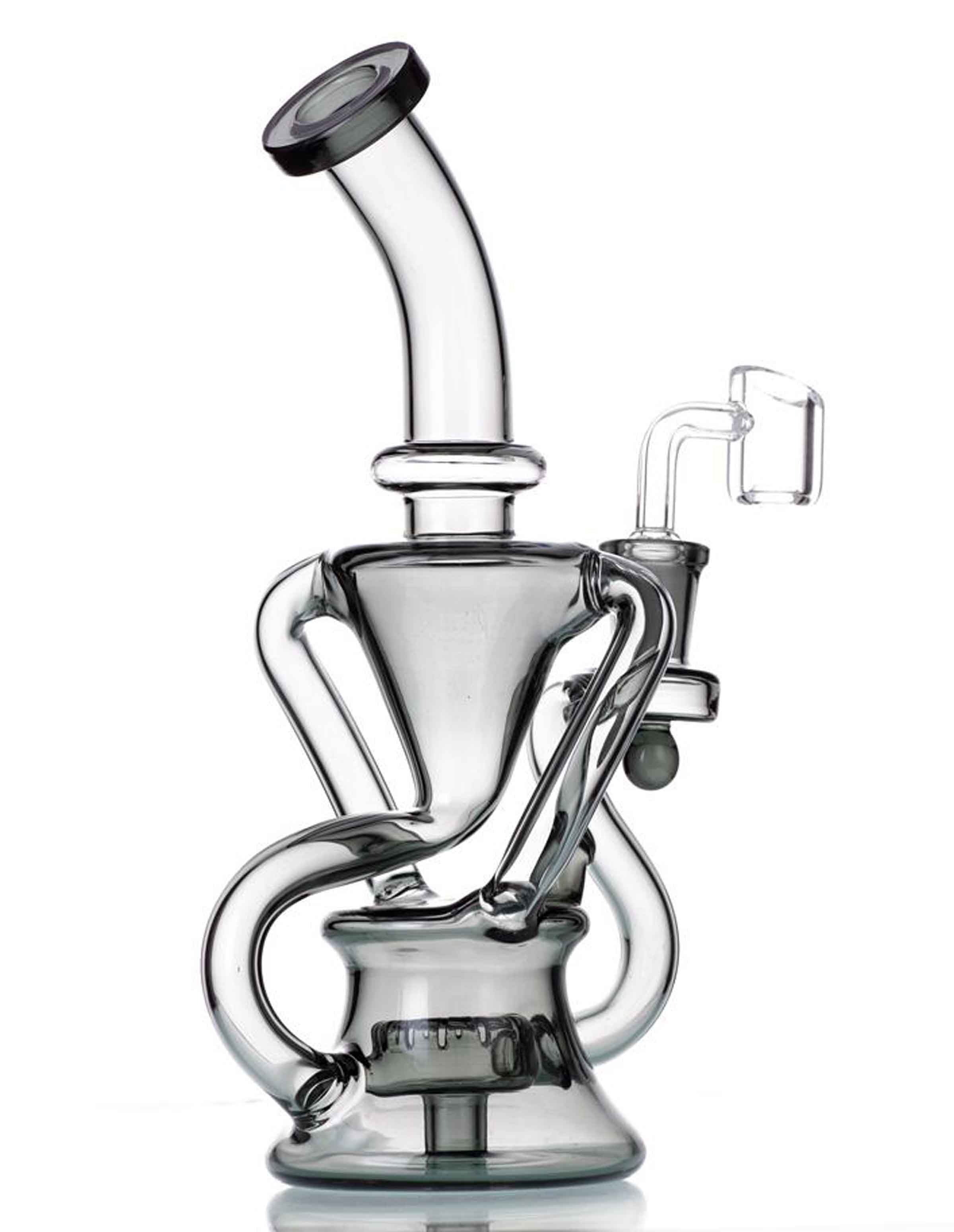 9 Recycler Dab Rig Smoking Water Pipes Bong – Simple Glass Pipe