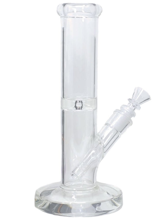 10" Straight Heavy Duty Glass Water Bong Pipe - Simple Glass Pipe