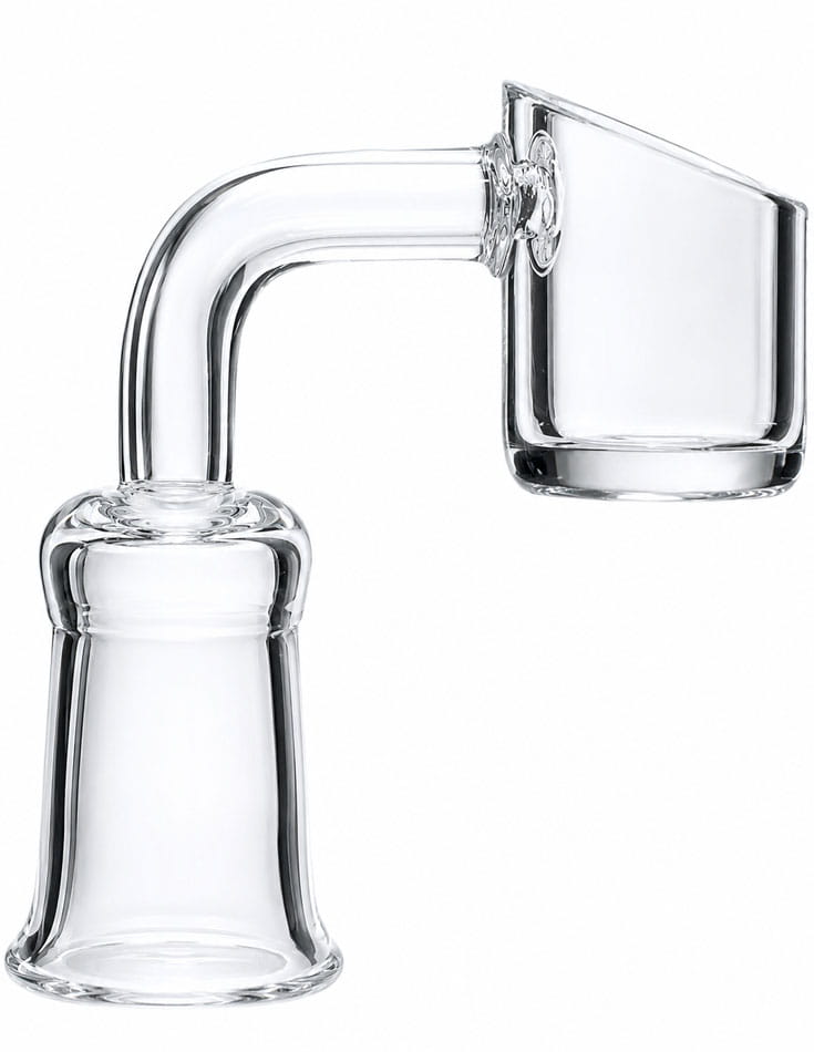 RaptorGlass 90-degree female quartz bucket banger