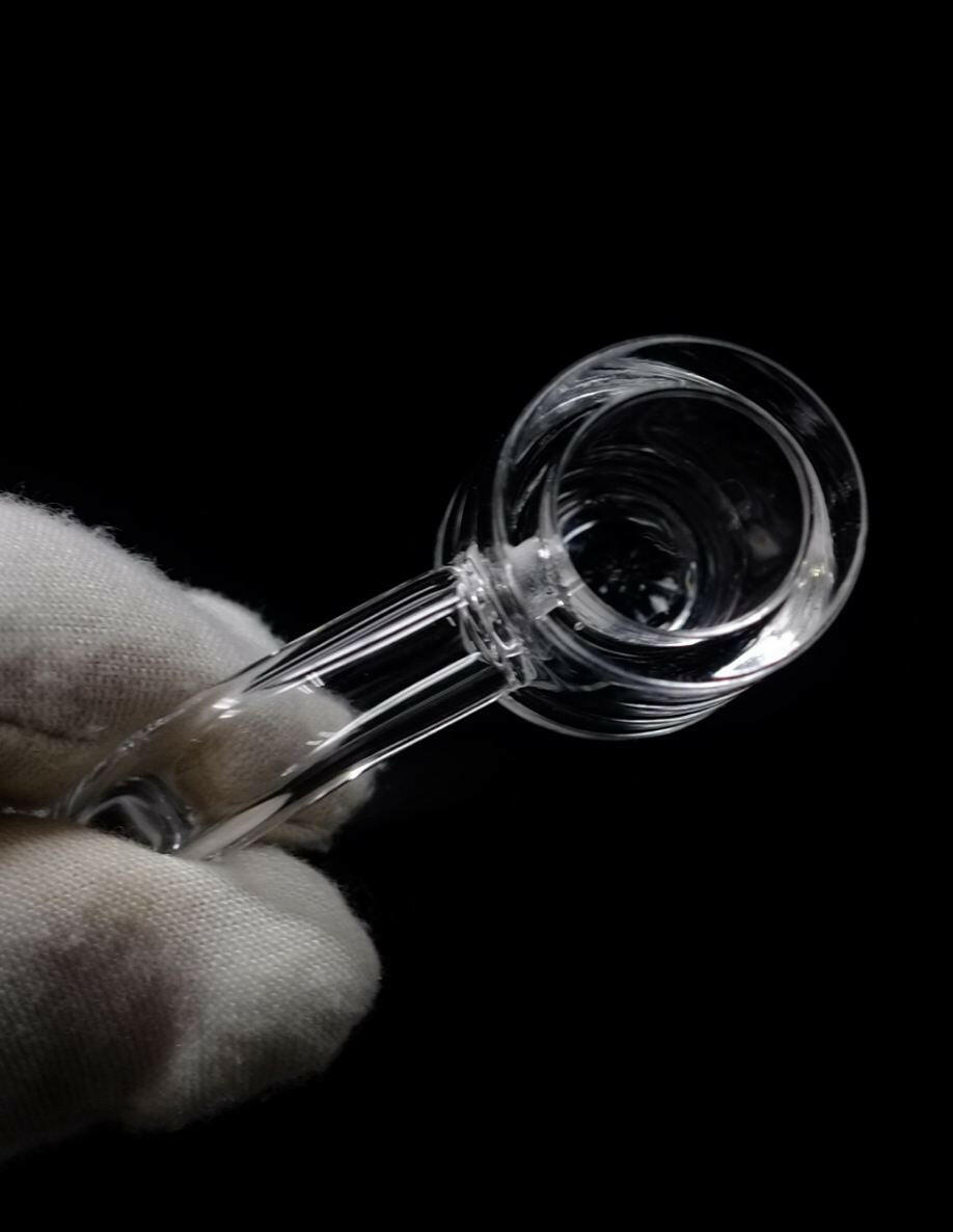 90 Angle Quartz Bucket Banger Male - Simple Glass Pipe