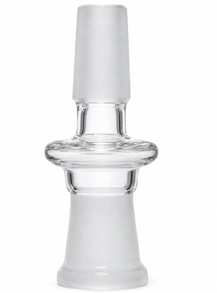 14mm female to 10mm male clear glass reducer adapter