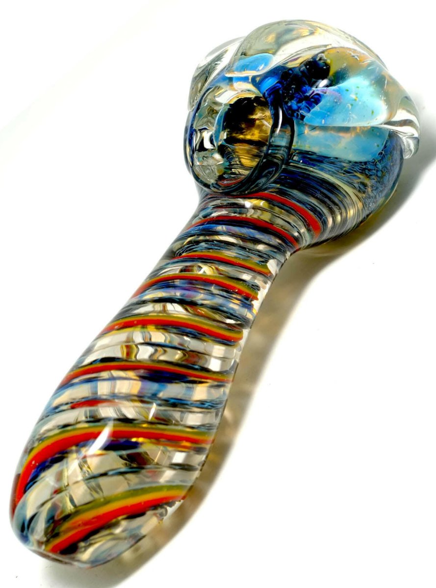 5" Fashion Hair Heavy Shape Glass Hand Pipe - Simple Glass Pipe