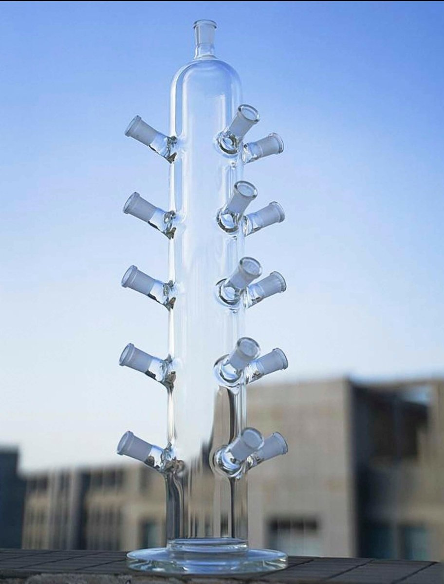 19-inch 15-port glass bowl and banger display stand