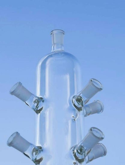 Multi-sided 14mm glass bowl display stand alternate view