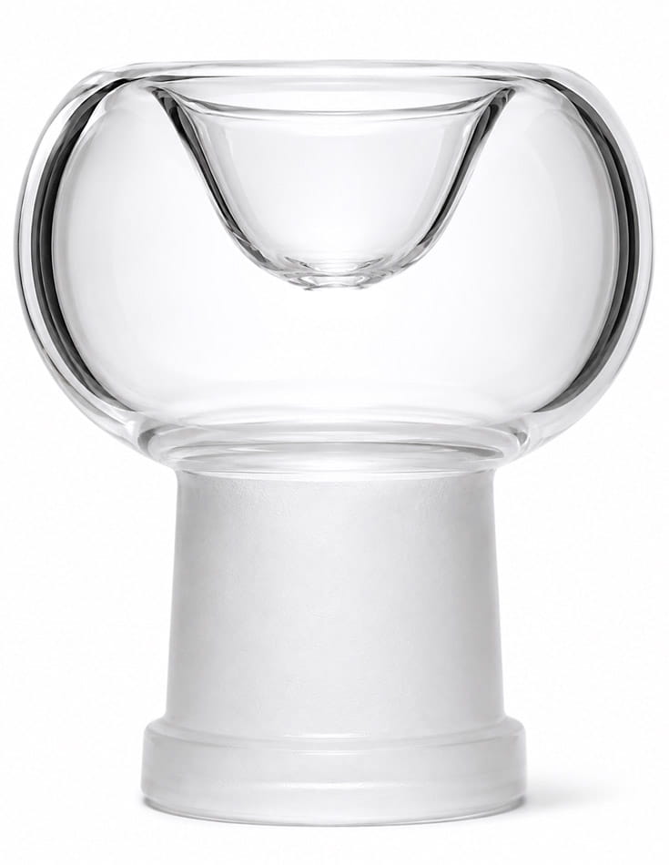 Clear female glass bowl for 14mm or 18mm joint option