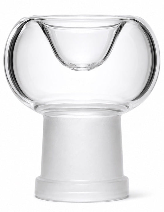 Clear female glass bowl for 14mm or 18mm joint option