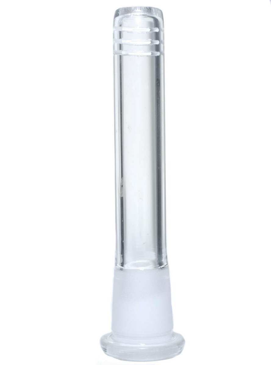 Glass downstem with 18mm male and 14mm female joints