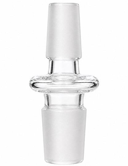 14mm male to 18mm male clear glass adapter