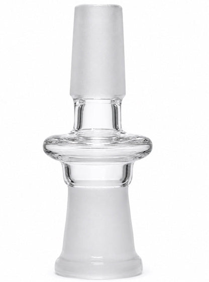 14mm male to 18mm female clear glass adapter