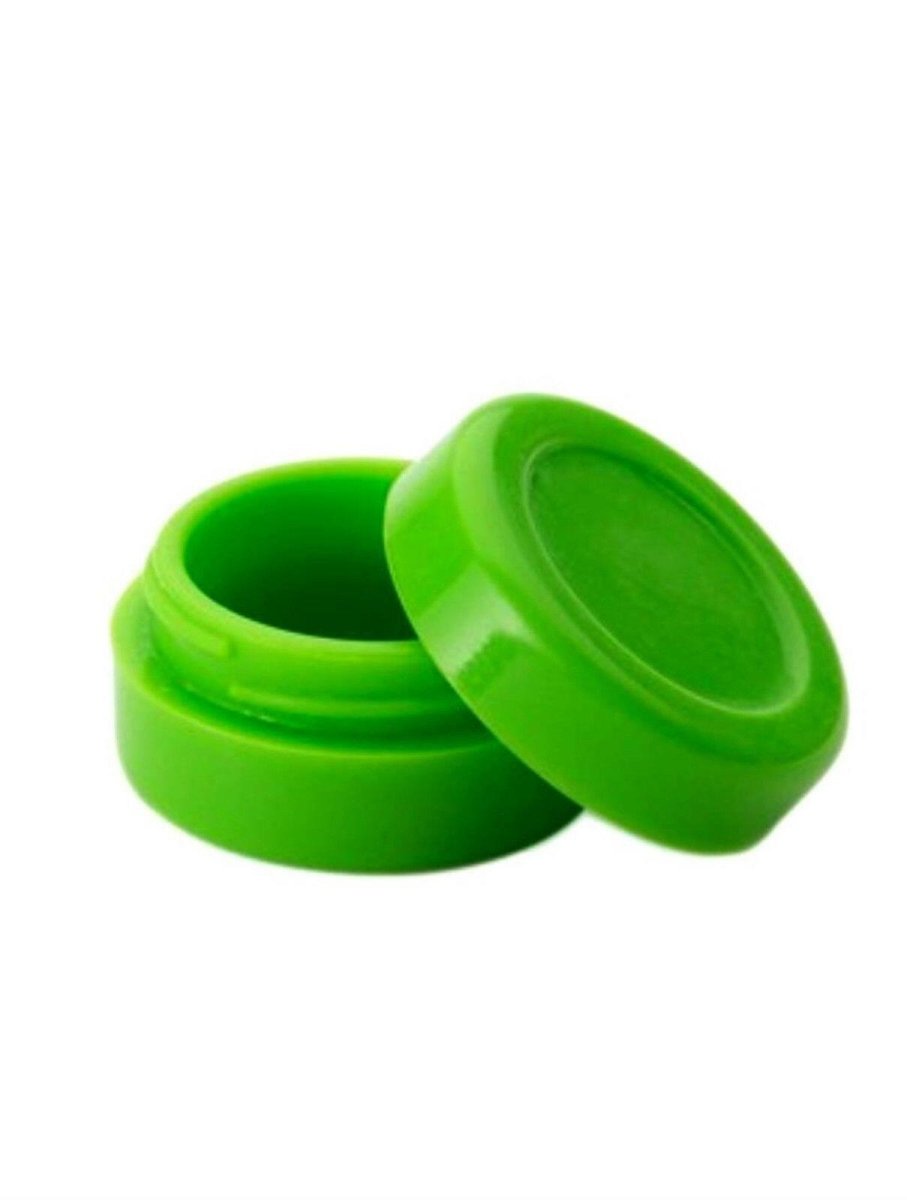 Non Stick, Silicone Container Jars Dab For Concentrate Wax - Simple Glass Pipe