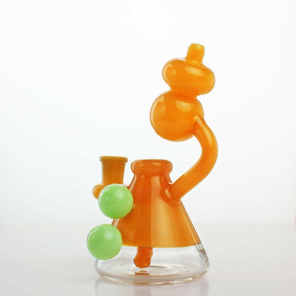 7" Gourd Neck glass water pipe - Simple Glass Pipe