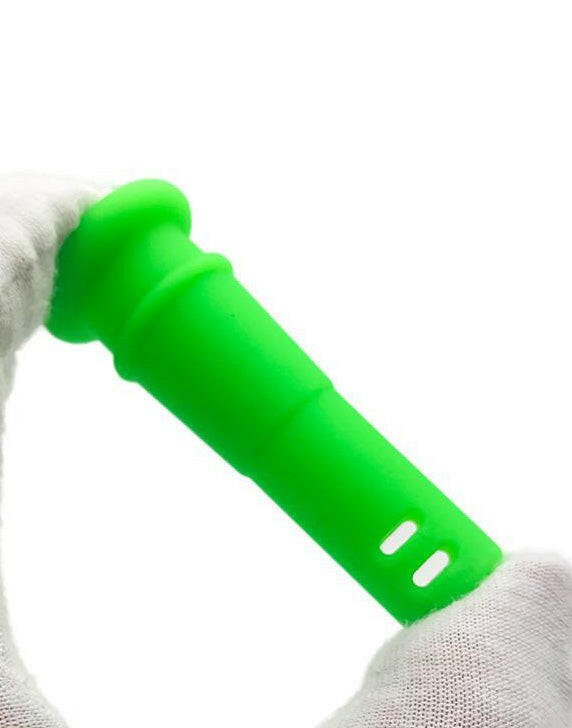18mm male to 14mm female short silicone downstem alternate view