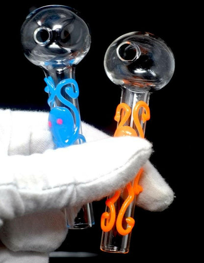 glowing oil burner pipe