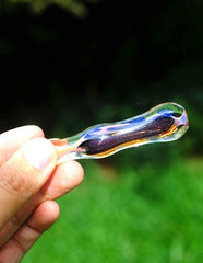 3.5" Fumed Glass Chillum Pipe - Simple Glass Pipe