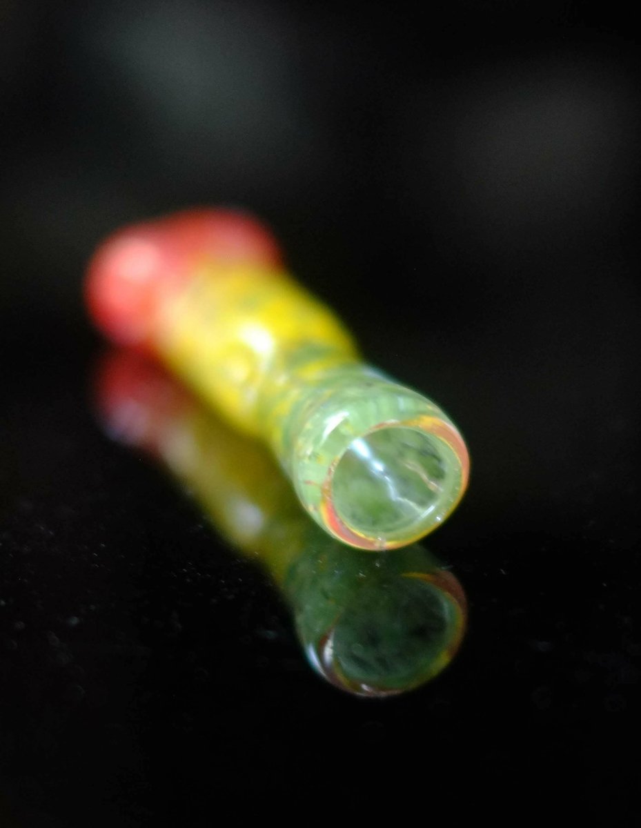 3.5" RASTA Glass Chillum Pipe - Simple Glass Pipe