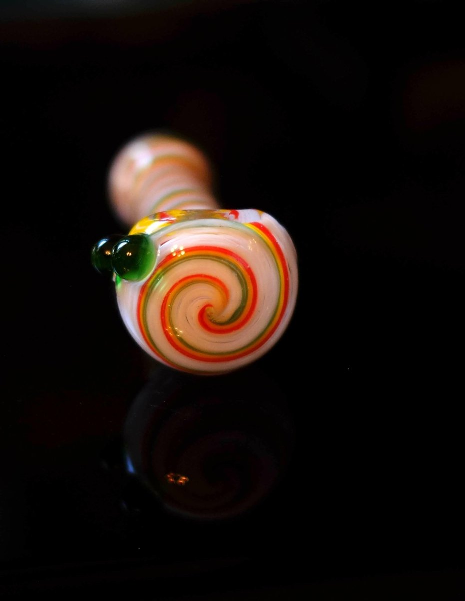 5 inch 110GM Rasta com. Twist color Heavy Hand Pipe. - Simple Glass Pipe