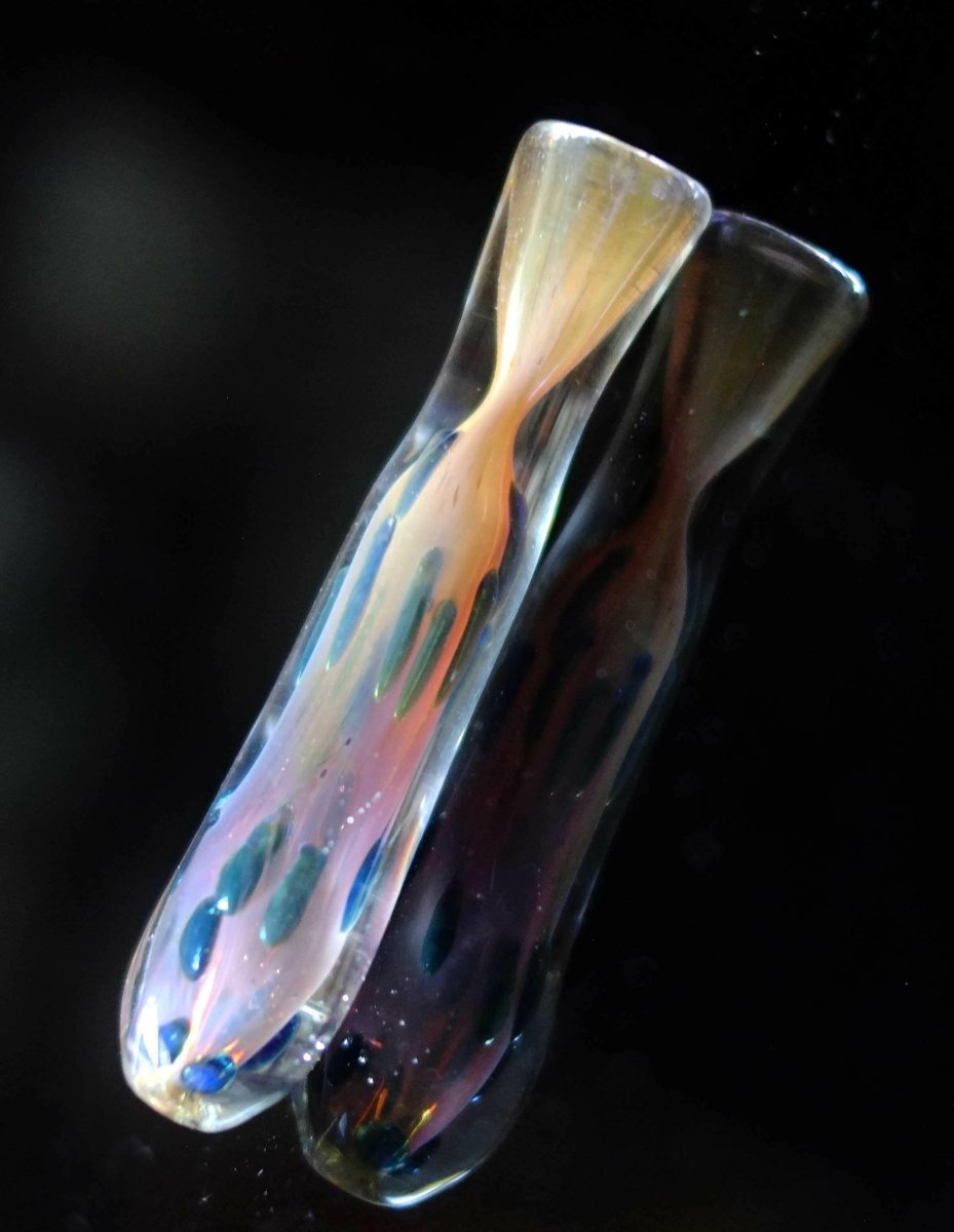 3.5" Thick Glass Chillum Pipe - Simple Glass Pipe