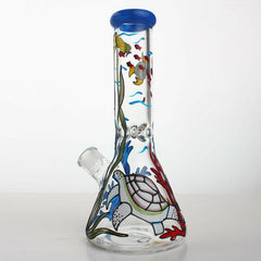 12" Beaker Sea World Glass Water Pipe - Simple Glass Pipe