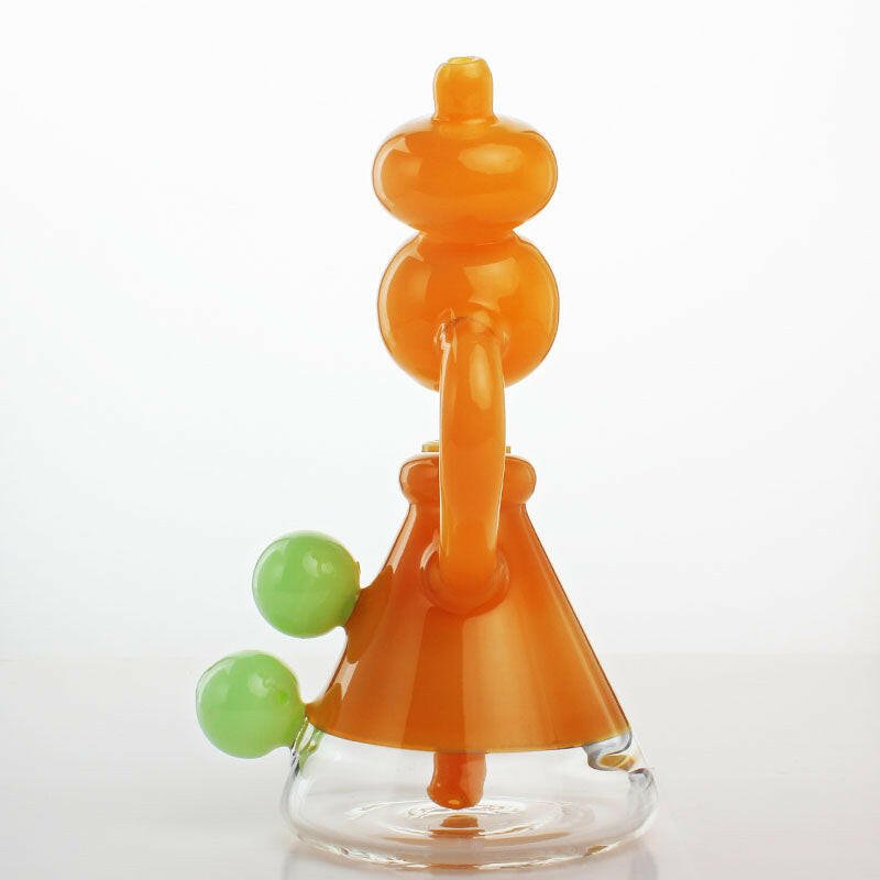 7" Gourd Neck glass water pipe - Simple Glass Pipe