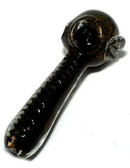 4.5" Heavy Pretty Glass hand pipe - Simple Glass Pipe