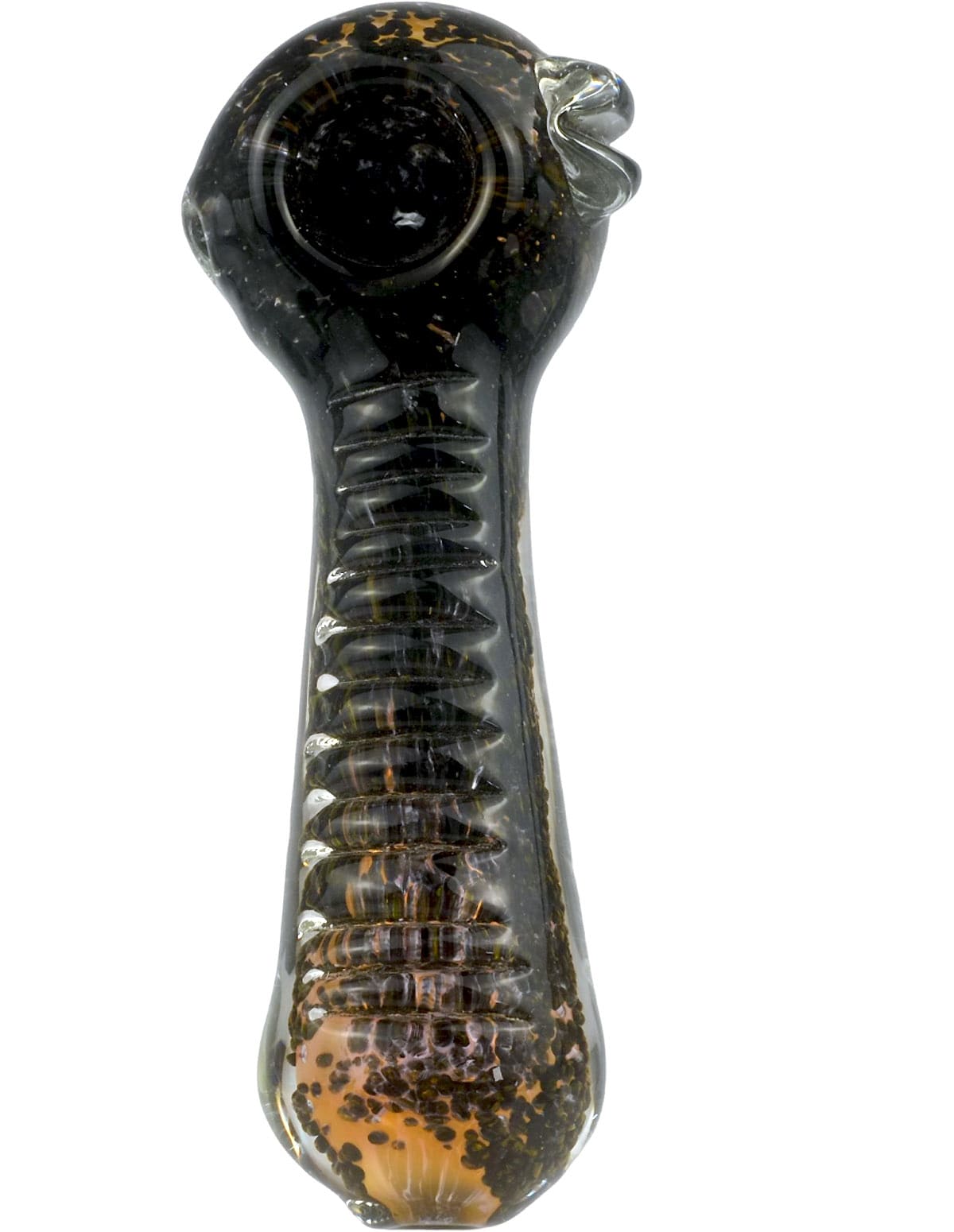 4.5–5 inch heavy glass hand pipe in Blue or Gray