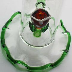 11" Man Eating Flower Glass Water pipe - Simple Glass Pipe