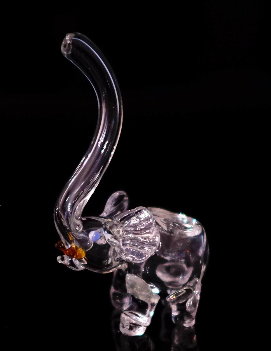 6" Long Nose Elephant Glass Pipe - Simple Glass Pipe