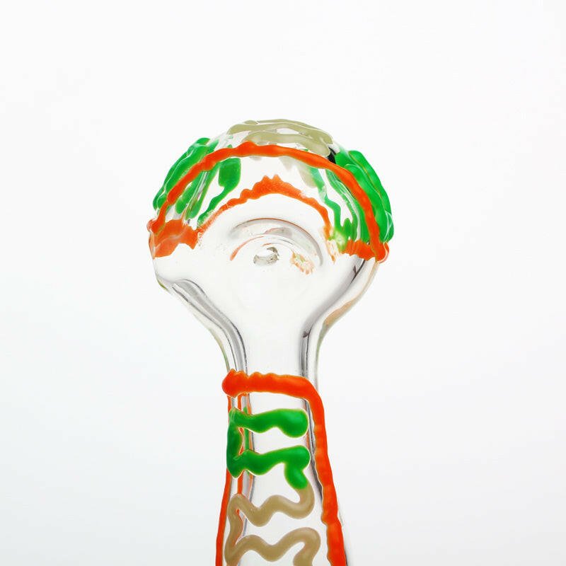 Glow glass hand pipe side view