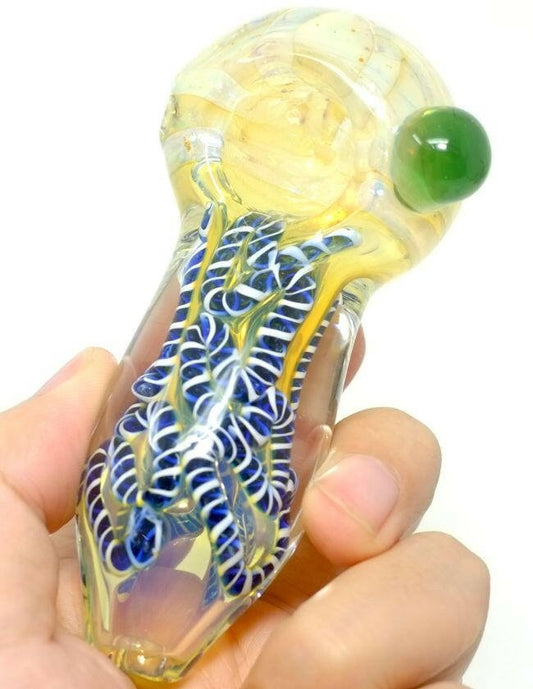 5" Heavy Glass Spoon Hand Pipe - Simple Glass Pipe