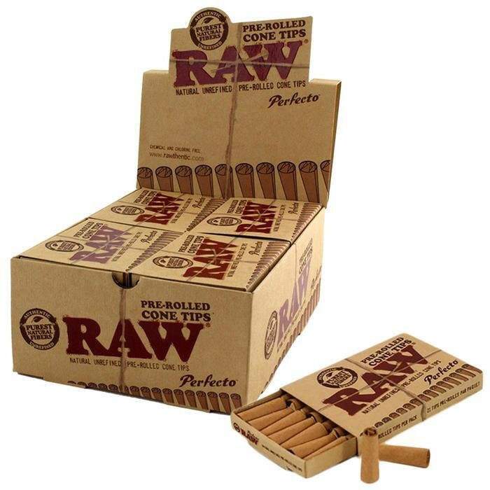 Raw Perfecto Pre - Rolled Conical Tips - Simple Glass Pipe