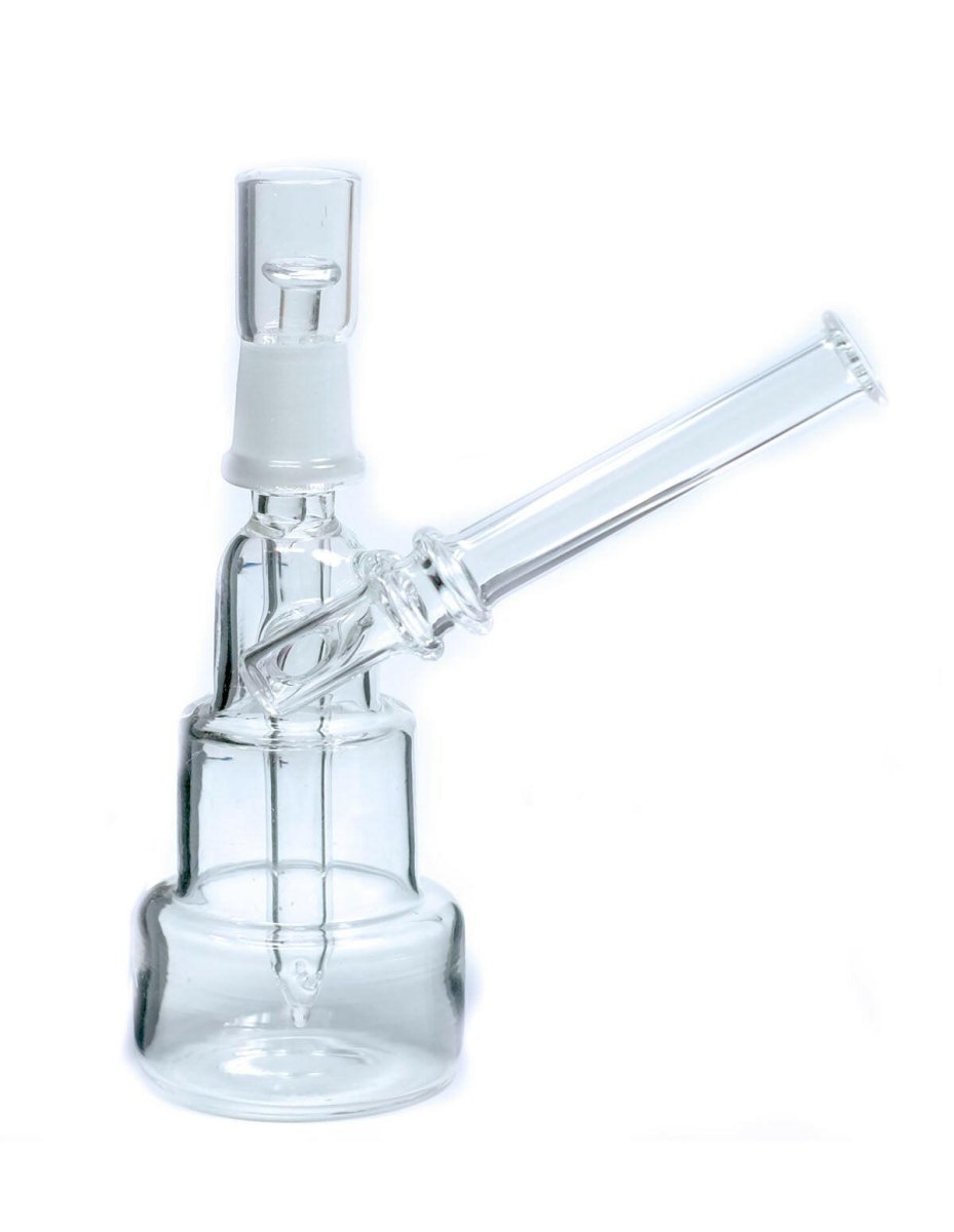 Compact transparent glass dab rig alternate view