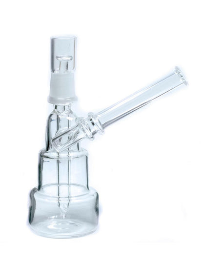 Compact transparent glass dab rig alternate view